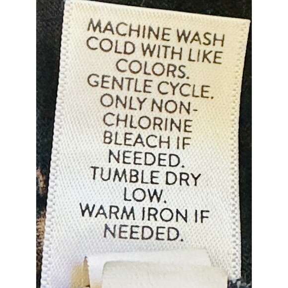 J. Jill Women's Size XL Black Floral Short Sleeve Blouse Boho Whimsigoth Office - Picture 11 of 11